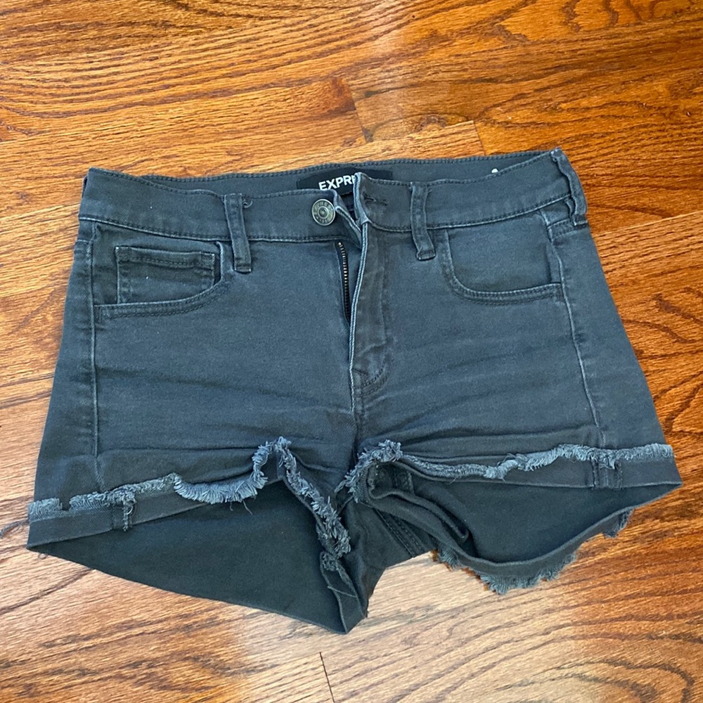 Black Stretchy Jeans Shorts Express